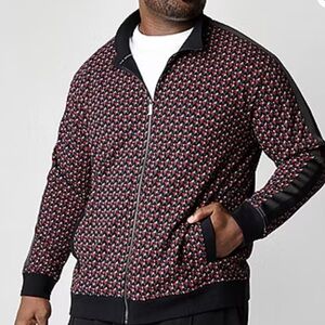 Shaquille O'Neal XLG Mens Fleece Big and Tall Track Jacket